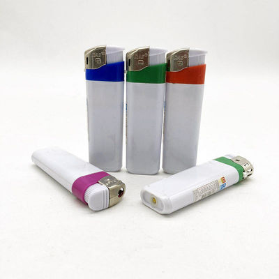 Accenditore elettrico in plastica di colore bianco per l'accenditore di sigarette più economico 8.22*2.49*1.18CM