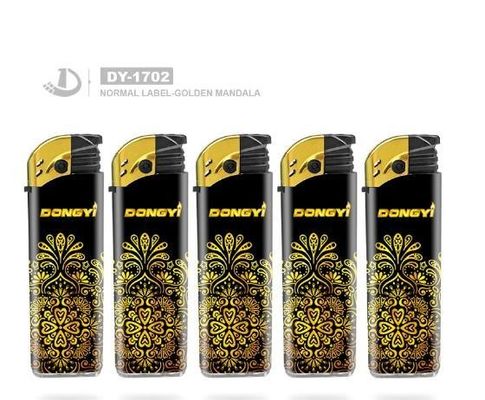 Etichetta personalizzata Golden Mandala Fashion Cigarette Accendino elettronico per gas da cucina