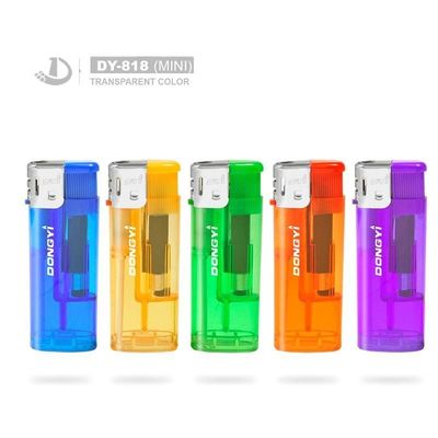 Accendino elettrico con colore trasparente OEM e aspetto carino 6.32*2.29*1.1CM