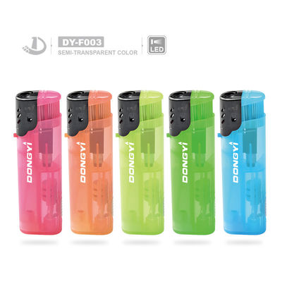 Colorato Dy-F003 luce a LED resistente al vento elettronica accenditore personalizzazione di plastica