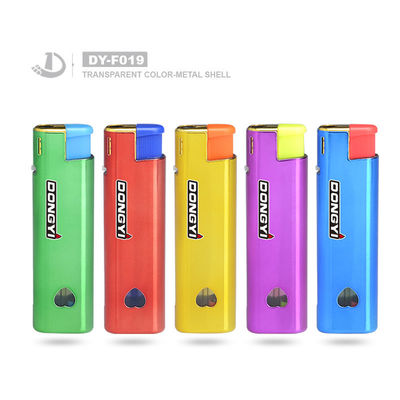 Richiesta personalizzata Dy-F019 accendino a gas a prova di vento e di fumo usa e getta