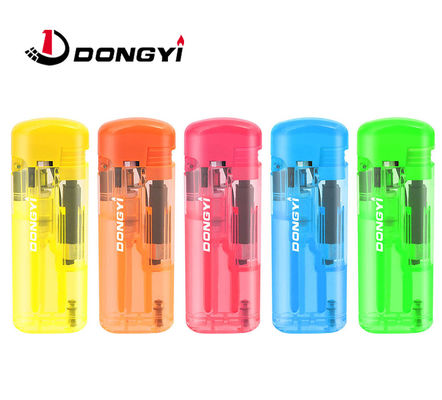 Accendino per sigarette ricaricabile USB a cinque colori con logo stampato Accendino a gas 68*27.8*13mm