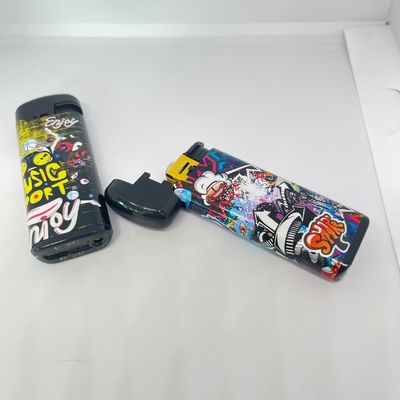 Modello N.O. DY-F008 Accendino elettronico per sigarette a prova di vento di moda con bellissimi disegni