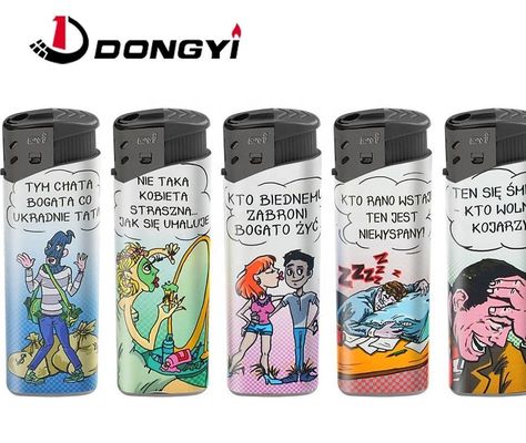 Cr Electronic Gas Torch Lighter con Frost Painting Il perfetto compagno di tutti i giorni