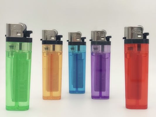 Accendino di pietra trasparente di plastica usa e getta Il prodotto di un produttore cinese di accendini