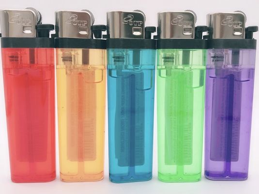 Accendino di pietra trasparente di plastica usa e getta Il prodotto di un produttore cinese di accendini