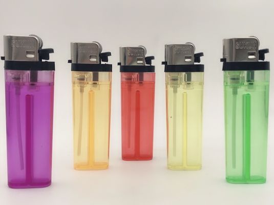 Accendino di pietra trasparente di plastica usa e getta Il prodotto di un produttore cinese di accendini