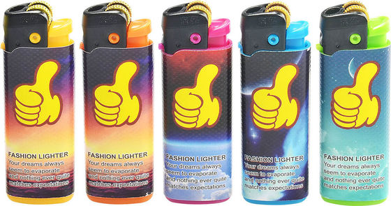 DY-077 accendini ricaricabili Gas fumante accendini slim monouso con logo del cliente
