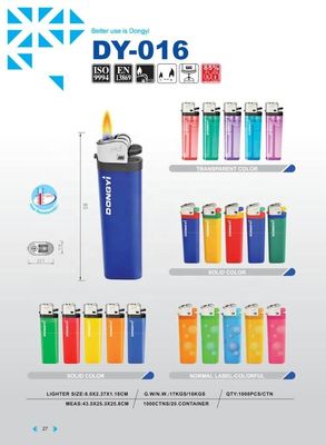Accenditore a gas a colori solidi per uno smaltimento semplice e conveniente della plastica
