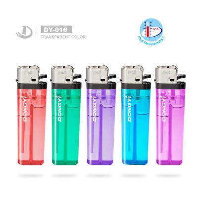 8.0*2.37*1.18 cm Cinque colori di plastica Gas Flint Lighter con testa nera