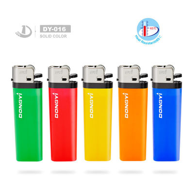 8.0*2.37*1.18 cm Cinque colori di plastica Gas Flint Lighter con testa nera