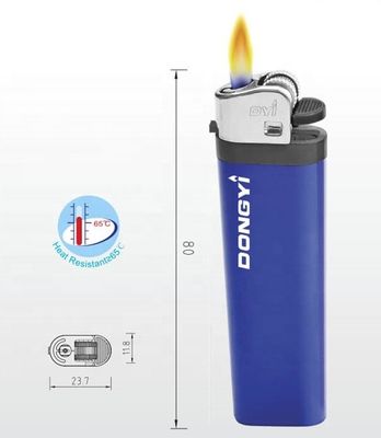 8.0*2.37*1.18 cm Cinque colori di plastica Gas Flint Lighter con testa nera