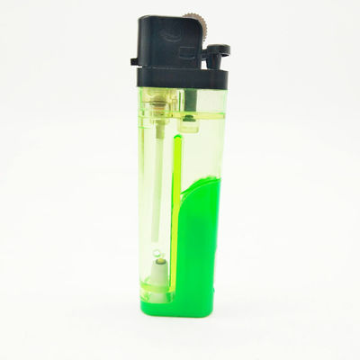 Dimensioni originali 80*23.7*11.8mm Disposable Flint Lighter LED Dy-F80