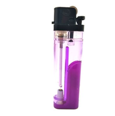 Dimensioni originali 80*23.7*11.8mm Disposable Flint Lighter LED Dy-F80