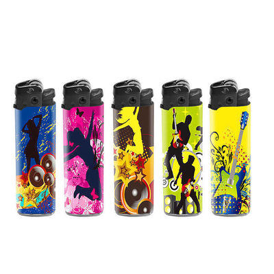 Accendino a rulli monouso a colori personalizzati per accessori di fumo