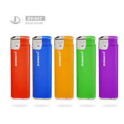 8.0*2.5*1.0cm accendino elettronico monouso per sigarette con logo personalizzato modello NO. DY-057