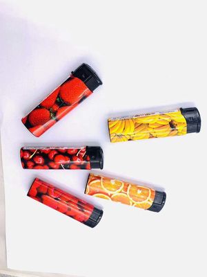 82*24.2*12.3mm Ricaricabile Legatura di zinco di plastica Disposable Electronic Butane Gas Lighter