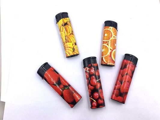 82*24.2*12.3mm Ricaricabile Legatura di zinco di plastica Disposable Electronic Butane Gas Lighter