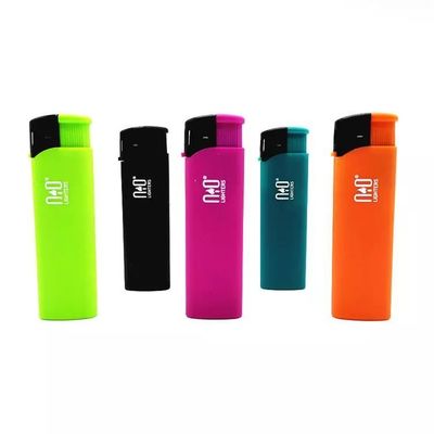 Accendino a gas Dongyi in plastica con logo doganale Accendino elettrico a candela Briquette ricaricabile