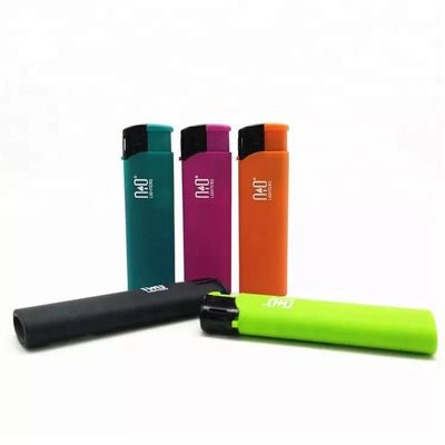 Accendino a gas Dongyi in plastica con logo doganale Accendino elettrico a candela Briquette ricaricabile