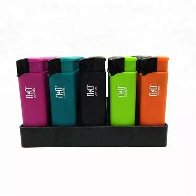 Accendino a gas Dongyi in plastica con logo doganale Accendino elettrico a candela Briquette ricaricabile