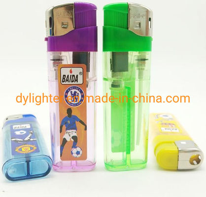 Accenditore di fiamma personalizzato accenditore elettrico gas di sigaretta usa e getta Baida Reloj Briquet