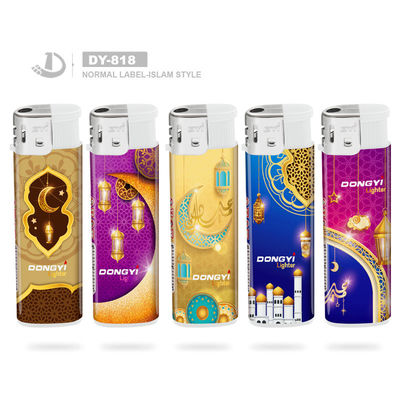Accendino a gas elettronico usa e getta Dy-818 Tipo competitivo Cinque colori 7.84*2.29*1.1cm