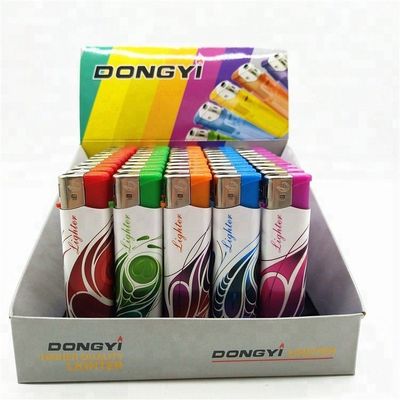 Dy-062 Tipo di accendini monouso elettronici sottili trasparenti a colori solidi