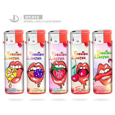 Accendino elettrico a candela a colori crema con logo personalizzato e modello elettronico NO. DY-818