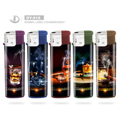 Accendino elettrico a candela a colori crema con logo personalizzato e modello elettronico NO. DY-818