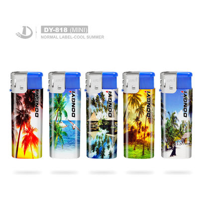 Accendino elettrico a candela a colori crema con logo personalizzato e modello elettronico NO. DY-818