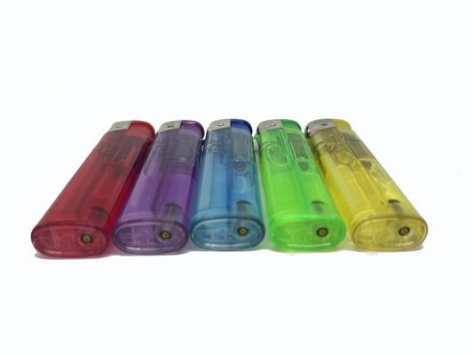 1100ctns/FCL Colori trasparenti per cucina accendini elettronici slim DY-062