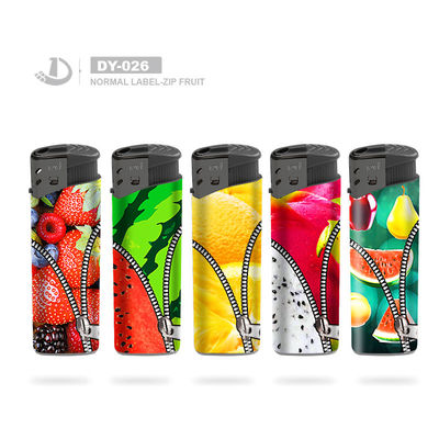 Disegno Zip Fruit Accenditore elettrico per sigarette a gas 8,1*2,58*1,14 cm Facile da portare