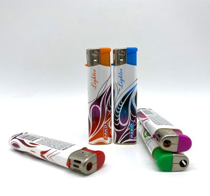Modello N.O. DY-062 Accendino elettrico ricaricabile monouso con ventole in nichel/nero/oro