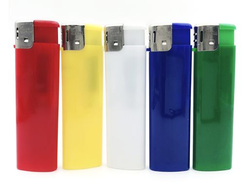 Mini accenditore di sigarette ricaricabile monouso di plastica ISO accenditore a gas elettrico