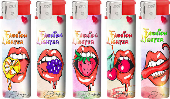Accendino di sigarette in plastica per cucina personalizzato con design trasparente e conveniente