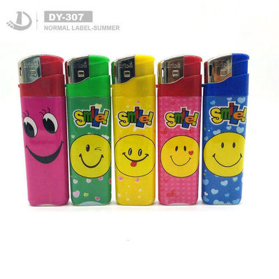 Disposable Custom Logo Electric Gas Lighter Ricaricabile Lighter di plastica per il fumo DY-307
