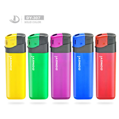 Disposable Custom Logo Electric Gas Lighter Ricaricabile Lighter di plastica per il fumo DY-307