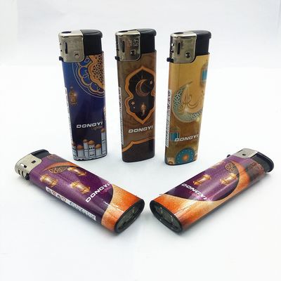 Dy-818 accendino elettronico a gas con disegno personalizzato 7.84*2.29*1.1 cm