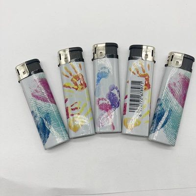 Dy-818 accendino elettronico a gas con disegno personalizzato 7.84*2.29*1.1 cm
