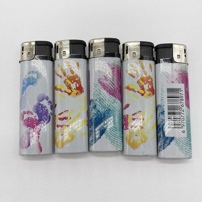Dy-818 accendino elettronico a gas con disegno personalizzato 7.84*2.29*1.1 cm