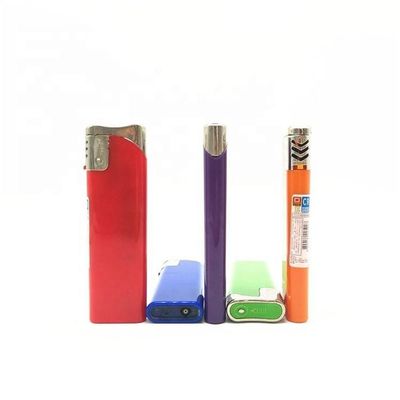 Torcia a getto di plastica regalo colorato personalizzato accendino di sigarette ricaricabile accendino elettrico