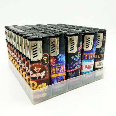 Moderno Sticker a prova di vento Flip Torch Flame Cigarette Fumare Accendino DY-F001