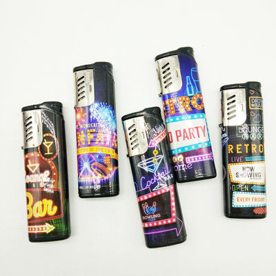 Moderno Sticker a prova di vento Flip Torch Flame Cigarette Fumare Accendino DY-F001
