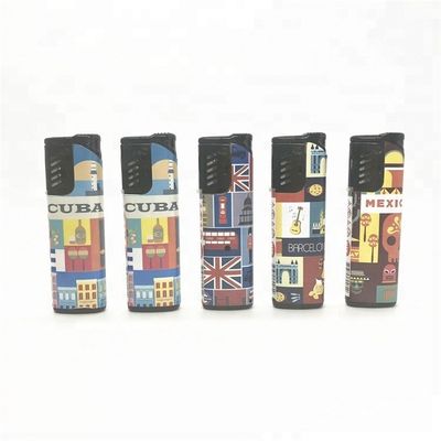 Moderno Sticker a prova di vento Flip Torch Flame Cigarette Fumare Accendino DY-F001