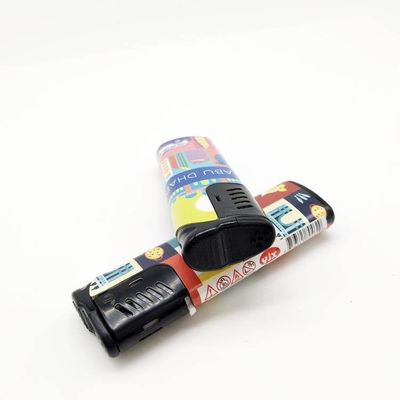 81 mm di lunghezza accendino elettrico a prova di vento per il fumo con logo e modello personalizzati DY-F001