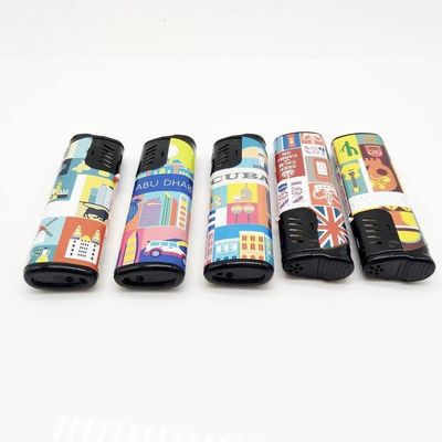 81 mm di lunghezza accendino elettrico a prova di vento per il fumo con logo e modello personalizzati DY-F001
