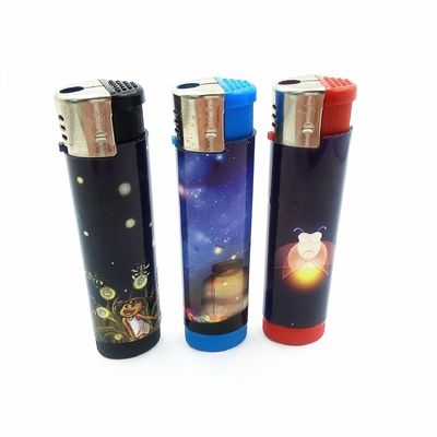 Dy-1701 Lampada a LED Gas di plastica accendino per sigarette elettriche 8.3*2.17*1.7 CM per OEM