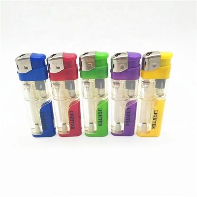 Dimensioni di cartone 44*26*27cm Ricaricabile Electronic Soft Piezo Flame Gas Lighter con LED