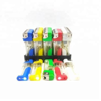 Cinque colori di plastica colorata LED Cakmak ricaricabile accendino elettronico a gas
